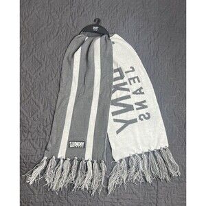 DKNY Kids Logo Stadium Scarf w/ Tassel Fringe NWOT Winter Fall Ski Kidcore Cute
